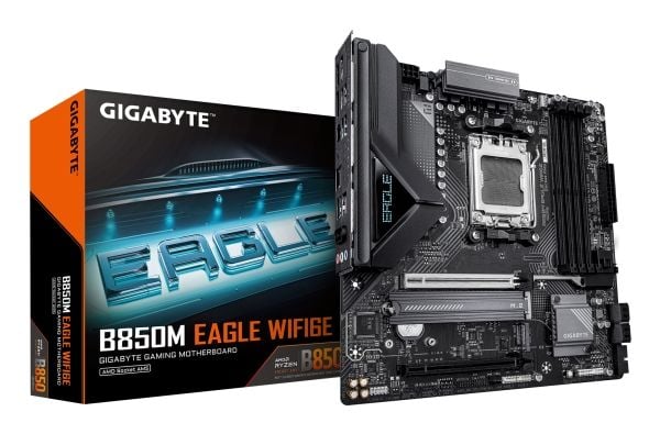 Gigabyte B840M EAGLE WIFI6 - Hovedkort - micro ATX - Socket AM5 - AMD B840 Chipset - USB-C 3.2 Gen 1, USB 3.2 Gen 1 - Wi-Fi 6, Bluetooth, 2.5 Gigab...