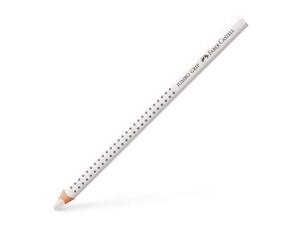 Faber-Castell Jumbo GRIP - Fargeblyant - hvit - 3.8 mm