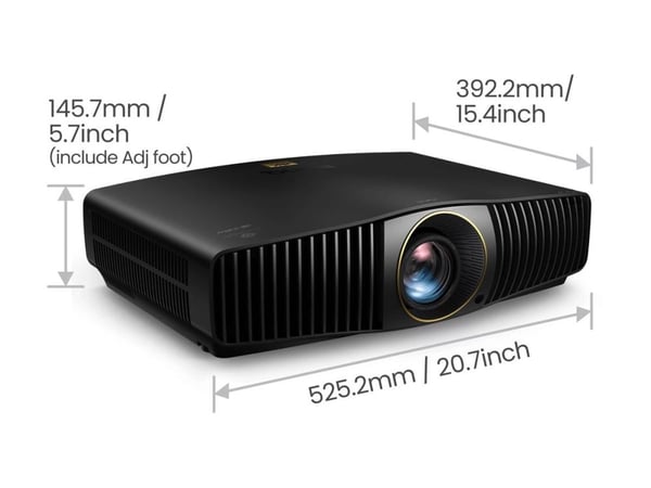 BenQ W5850 - DLP-projektor - blå laser - 3D - 2600 ANSI lumen - 3840 x 2160 - 16:9 - 4K
