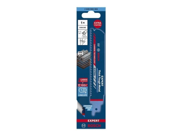 Bosch Expert Thick Tough Metal S 955 CHC - Sagblad - for rør, blikk, profiles - lengde: 150 mm - bredde: 25 mm