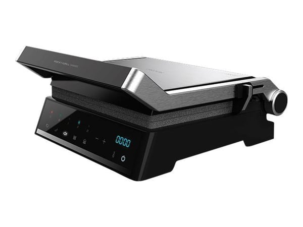 Cecotec Rock''n Grill Smart, Musta, Ruostumaton teräs, Suorakulmainen, Kosketus, Parila, 285 x 225 mm, Saranakansi