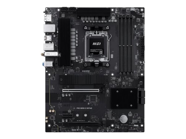 MSI PRO B850-S WIFI6E - Hovedkort - ATX - Socket AM5 - AMD B850 Chipset - USB 3.2 Gen 2, USB-C 3.2 Gen2, USB 3.2 Gen 1 - 2.5 Gigabit LAN, Wi-Fi 6E,...
