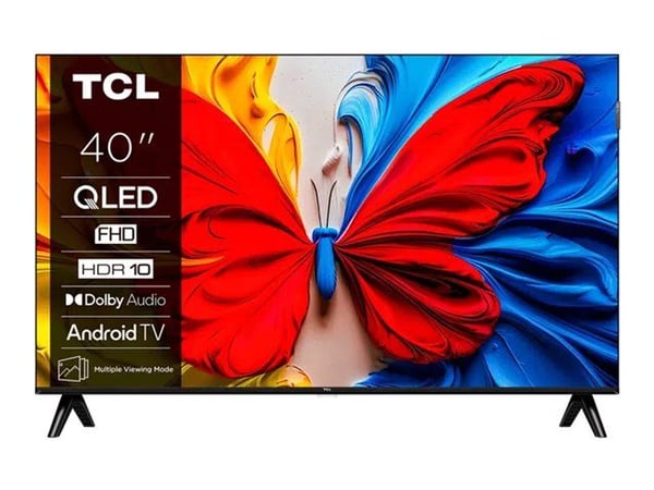 TCL 40V5C - 40" Diagonalklasse (39.5" synlig) - V5C Series LED-bakgrunnsbelyst LCD TV - QLED - Smart TV - Android TV - 1080p 1920 x 1080 - HDR - bø...