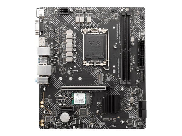 MSI PRO H610M-G WIFI DDR4 - Hovedkort - micro ATX - LGA1700-sokkel - H610 Chipset - USB 3.2 Gen 1 - Gigabit LAN, Bluetooth, Wi-Fi - innbygd grafikk...
