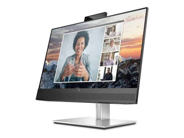 HP E24m G4 Conferencing - E-Series - LED-skjerm - 23.8" - 1920 x 1080 Full HD (1080p) @ 75 Hz - IPS - 300 cd/m² - 1000:1 - 5 ms - HDMI, DisplayPort...