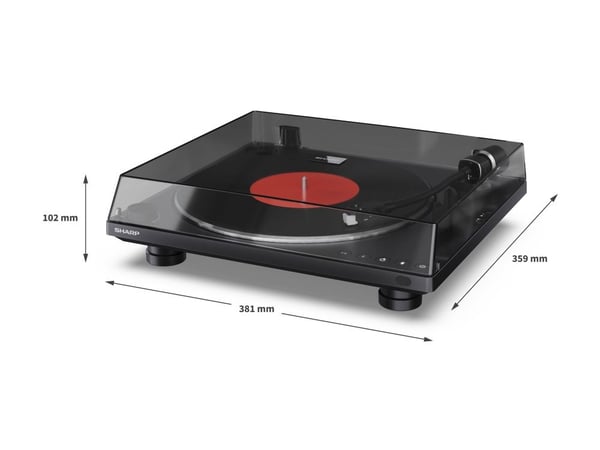Sharp RP-TT100 - Dreieskive med digitalopptaker - matt svart