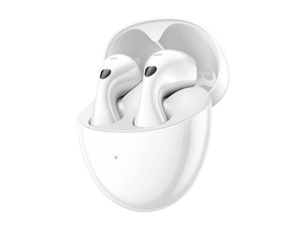 Huawei FreeBuds 6 - True wireless-hodetelefoner med mikrofon - i øret - Bluetooth - aktiv støydemping - hvit