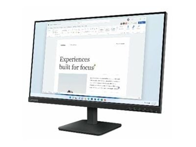 Lenovo L24-4e - LED-skjerm - 24" (23.8" synlig) - 1920 x 1080 Full HD (1080p) @ 100 Hz - IPS - 250 cd/m² - 1300:1 - 4 ms - HDMI, VGA - ravnsort