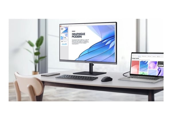 Samsung Essential S4 S27F434UAU - S43UF-serien - LED-skjerm - 27" - 1920 x 1080 Full HD (1080p) @ 100 Hz - IPS - 300 cd/m² - 1000:1 - 5 ms - HDMI, ...