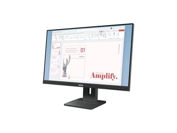 Lenovo ThinkVision E24-40 - LED-skjerm - 24" (23.8" synlig) - 1920 x 1080 Full HD (1080p) @ 100 Hz - IPS - 250 cd/m² - 1300:1 - 4 ms - HDMI, VGA, D...