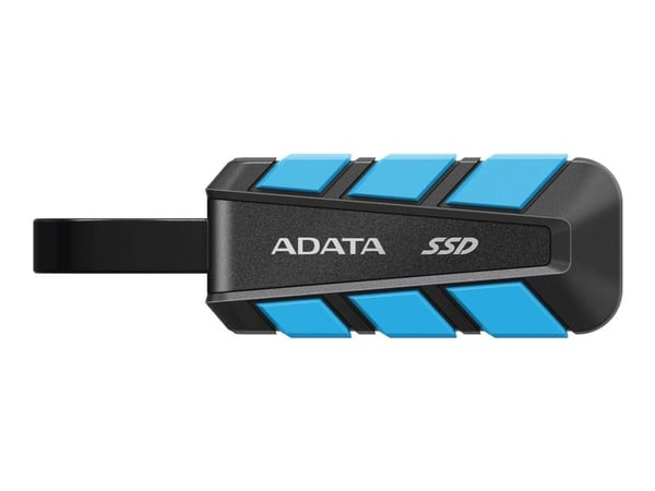 ADATA SC740 - SSD - 500 GB - ekstern (bærbar) - USB 3.2 Gen 2 (USB-C kontakt) - blå, svart
