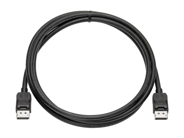 HP - Skjermkabelsett - DisplayPort (hann) til DisplayPort (hann) - 2 m - for Elite t655; Presence Small Space Solution with Zoom Rooms; Pro t550