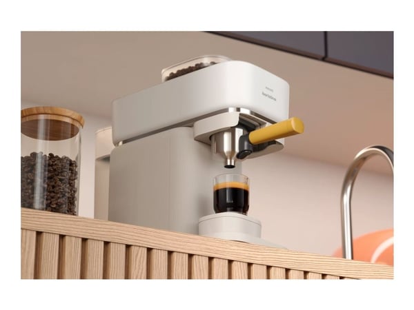 Philips BAR300/03, Espressomaskin, 1,2 L, Kaffebønner, Innebygd kvern, 1550 W, Hvit