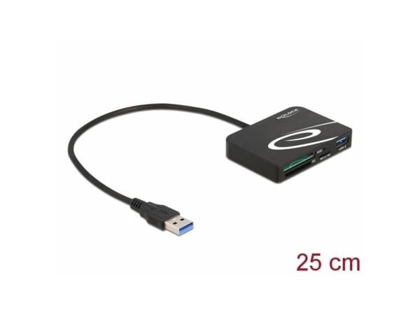 Delock - Kortleser (SD, microSD, XQD 2.0) - USB 3.2 Gen 1