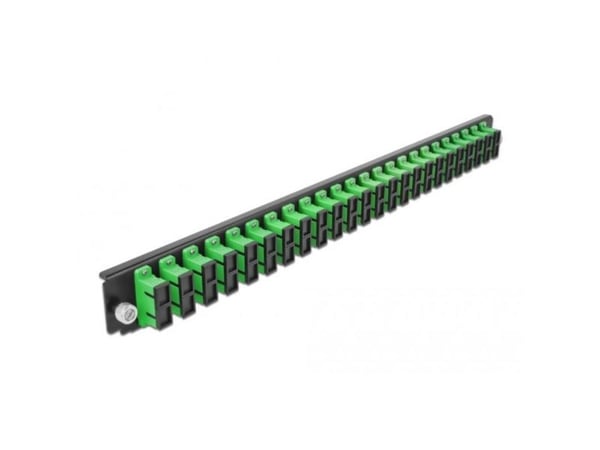Delock - Fiber-optic splice box rack mount panel - front - SC SM X 24 - grønn - 1U - 19"