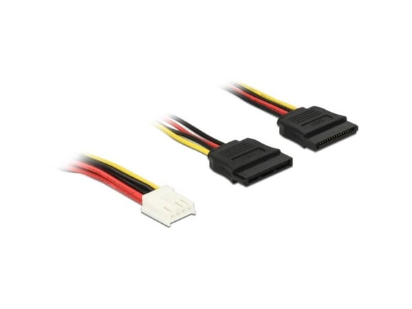 Delock - Strømadapter - 4-pin mini-strømkontakt (R) til SATA-strøm (R) - 30 cm
