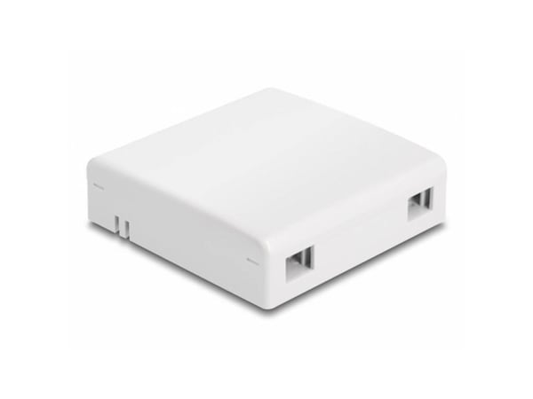 Delock - Fiberoptisk koblingsboks - veggmonterbar - hvit