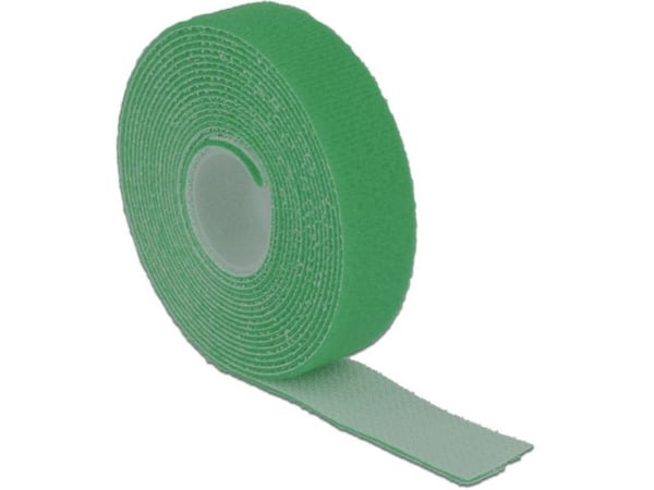 Delock - Kardborrefäste - 3 m - grön