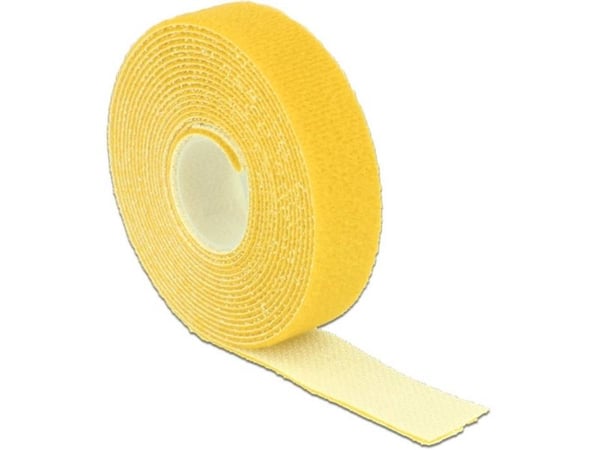 Delock - Kardborrefäste - 3 m - gul
