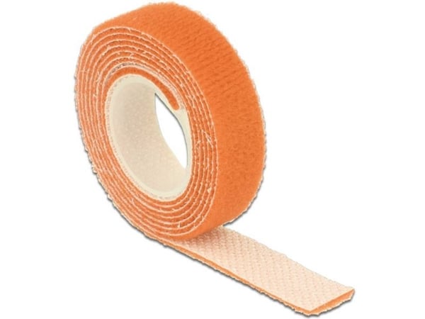 Delock - Kardborrefäste - 1 m - orange