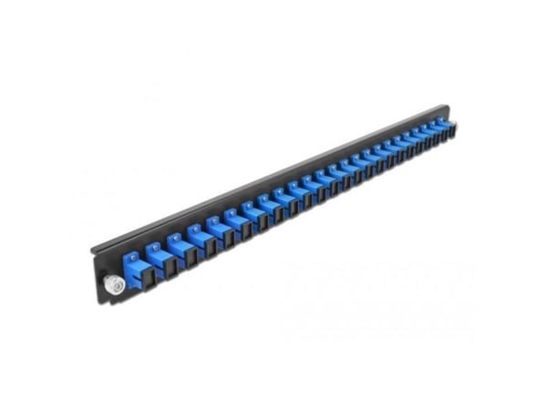 Delock - Fiber-optic splice box rack mount panel - front - SC SM X 24 - blå - 1U - 19"