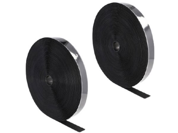 DeLOCK 20859, Nailon, Polyesteri, Musta, 25 mm, 25 m, Muovipussi