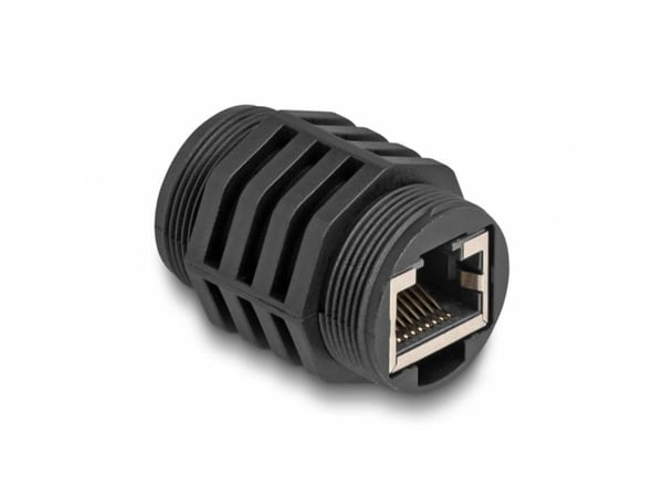 Delock - Nettverkkopler - RJ-45 (hunn) til RJ-45 (hunn) - CAT 6a - svart