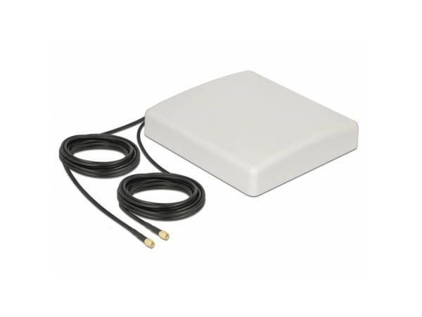 Delock - Antenne - plate - 8 dBi - direksjonal - utendørs, kan monteres på vegg, mast