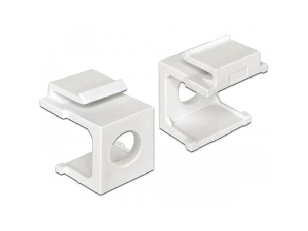 Delock - Modulinnlegshette - hvit (en pakke 4)