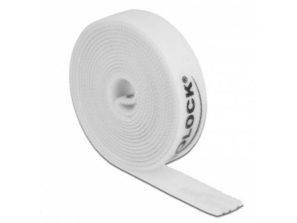 Delock - Kabelbandsrulle - 2 m - vit