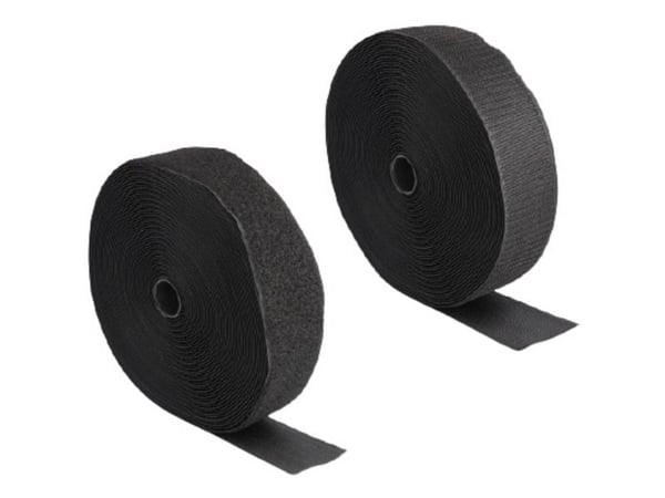 DeLOCK 20854, Nailon, Polyesteri, Musta, 50 mm, 15 m, Muovipussi