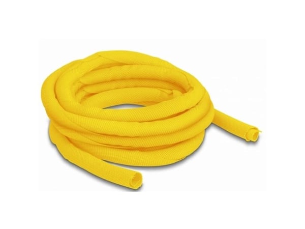 Delock - Flätad ärm - 5 m - gul