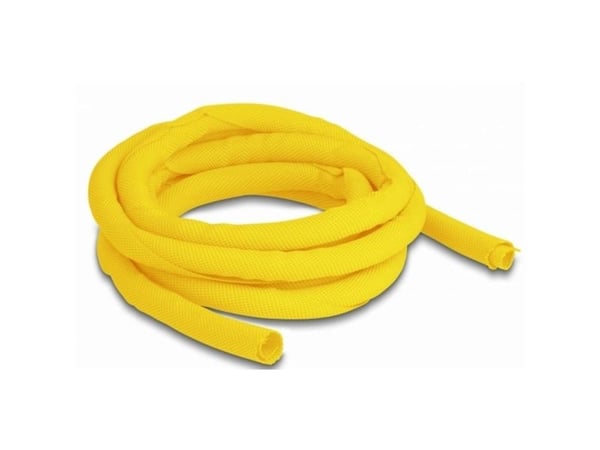 Delock - Flätad ärm - 2 m - gul