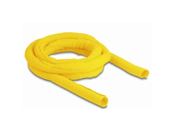 Delock - Flätad ärm - 2 m - gul