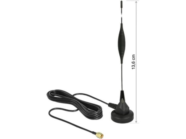 Delock - Antenne - Smart Home - 5 dBi - rundtstrålende - innendørs / utendørs