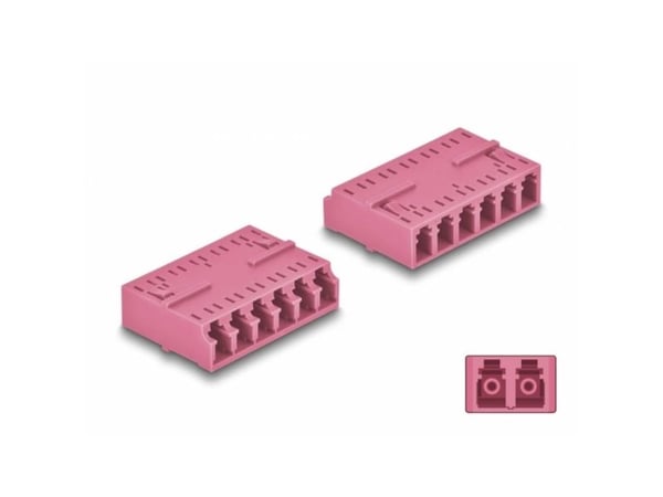 DeLOCK 87928, LC/LC, violetti, muovi, 26.6 mm, 38.4 mm, 11.6 mm, 11.6 mm
