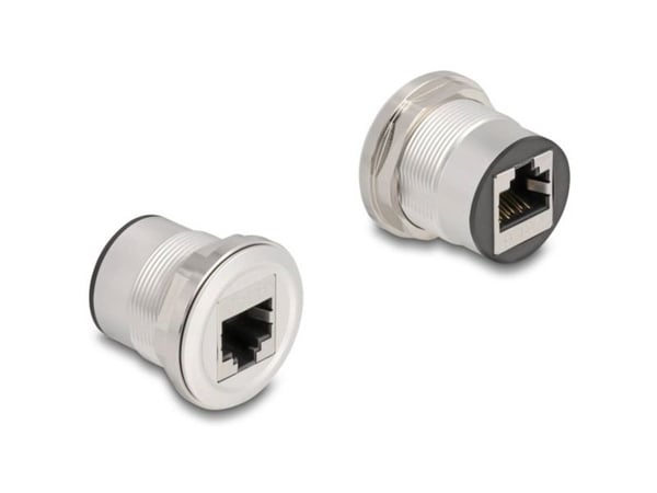 Delock RJ45-paneeliliitäntäkytkentä Cat.6 STP alumiini Delock RJ45-paneeliliitäntäkytkentä Cat.6 STP alumiini