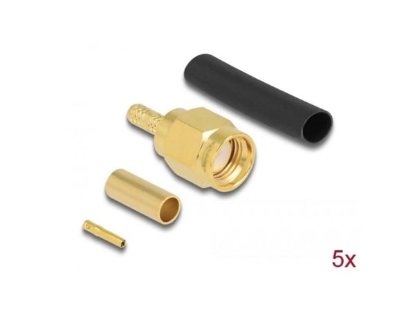 Delock - Antennetilkobling - RP-SMA (M) crimp - RG-174/RG-316 (90042)