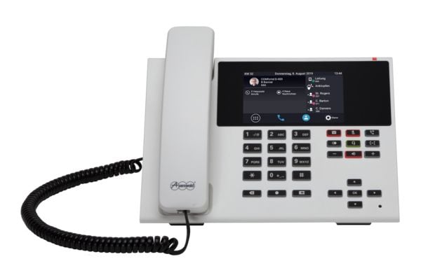 Auerswald COMfortel D-400 - VoIP-telefon med anrops-ID/samtale venter - treveis anropskapasitet - SIP, RTP, SRTP, SIPS - 6 linjer - svart