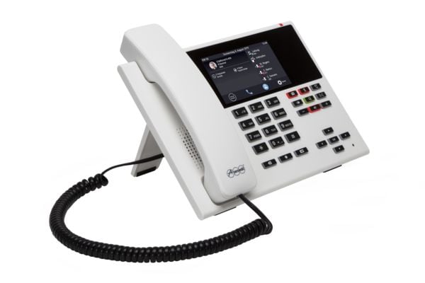 Auerswald COMfortel D-400 - VoIP-telefon med anrops-ID/samtale venter - treveis anropskapasitet - SIP, RTP, SRTP, SIPS - 6 linjer - svart