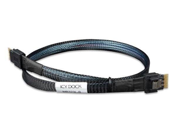 ICY DOCK-kabel SlimSAS 4i SSF-8654 til SlimSAS 4i, SFF-8654-kabel-0,5M
