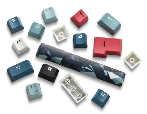 Sharkoon SKILLER SGK50 S3 Design Bundle - D1, Flerfarget, Bilde, Antiskliunderlag, Musematte til gaming