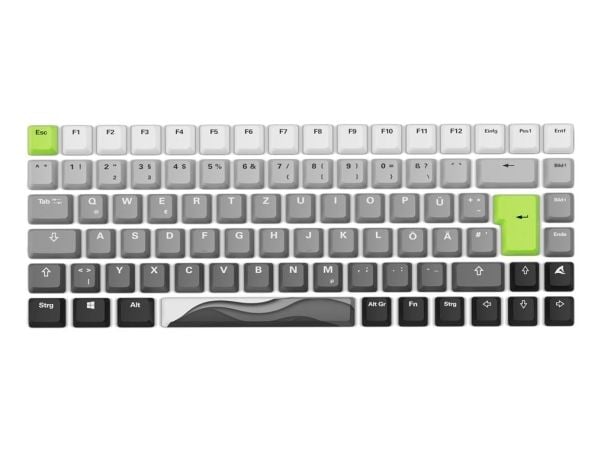 Sharkoon SKILLER SGK50 S3 Design Bundle - D5, musta, Harmaa, Valkoinen, Kuva, Liukumaton pohja, Pelihiirimatto