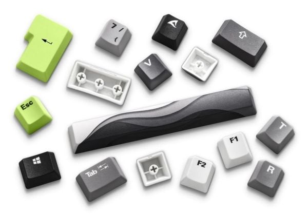 Sharkoon SKILLER SGK50 S3 Design Bundle - D5, musta, Harmaa, Valkoinen, Kuva, Liukumaton pohja, Pelihiirimatto