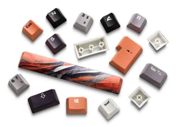 Sharkoon SKILLER SGK50 S3 Design Bundle - D6, Flerfarget, Bilde, Antiskliunderlag, Musematte til gaming