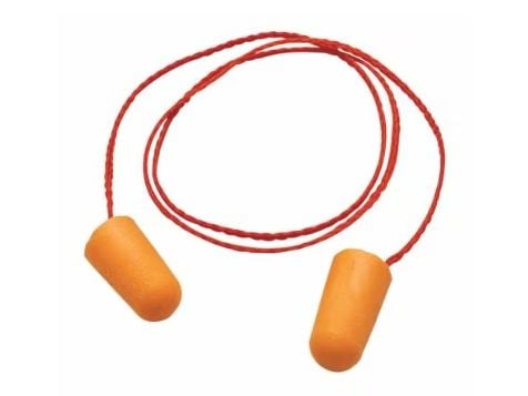 3M 1110, Engangsøreplugg, Jobb, Normal, In-ear, Rød, Koblet med ledninger (ikke trådløs)