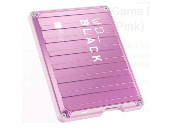 WD_BLACK P10 Game Drive WDBA2W0020BPK - Harddisk - 2 TB - ekstern (bærbar) - 2.5" - USB 3.2 Gen 1 - rosa
