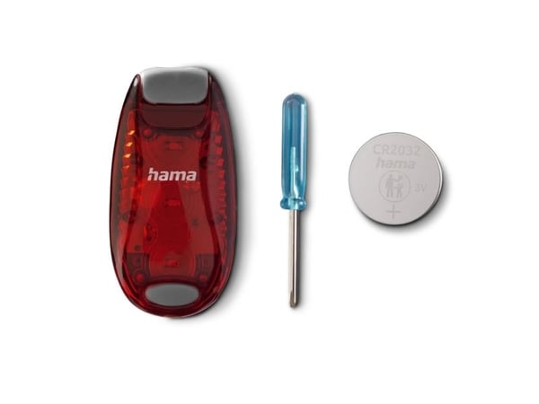 Hama SL-DUO, Grå, Rød, LED, Rød, Fixed light, Blinkende lys, Unisex, Rød