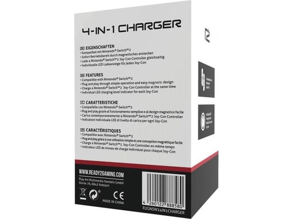 "ready2gaming 4-i-1-lader for Nintendo Switch 2