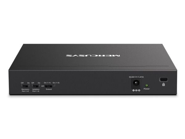 Mercusys MS110CP, Fast Ethernet (10/100), Full tosidig, Strøm over Ethernet (PoE), Kan monteres på vegg